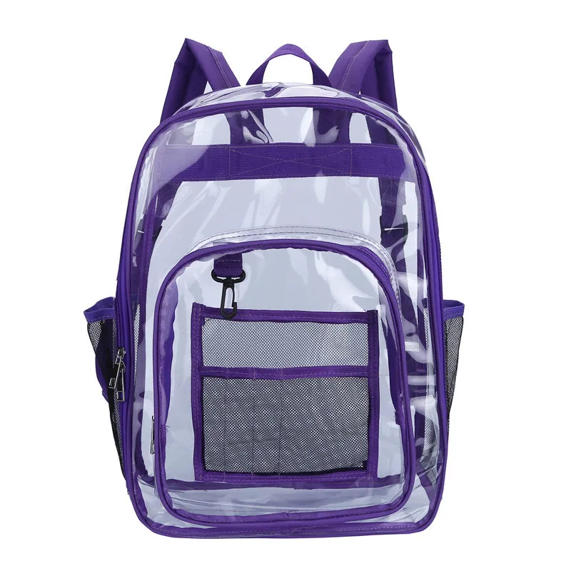Clear Backpack Heavy Duty See Through Transparent Book Bag