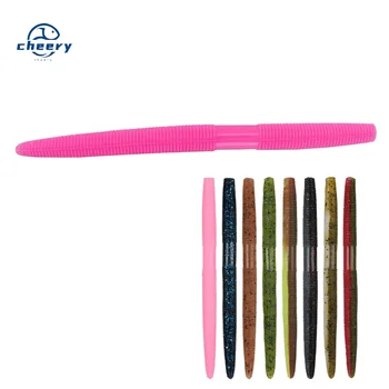 Cheery 13.5cm 10g Senko Worm Soft Plastic Lure Texas Rig Lure Senco Maggot Salty Baits – Soft Lure – view 2