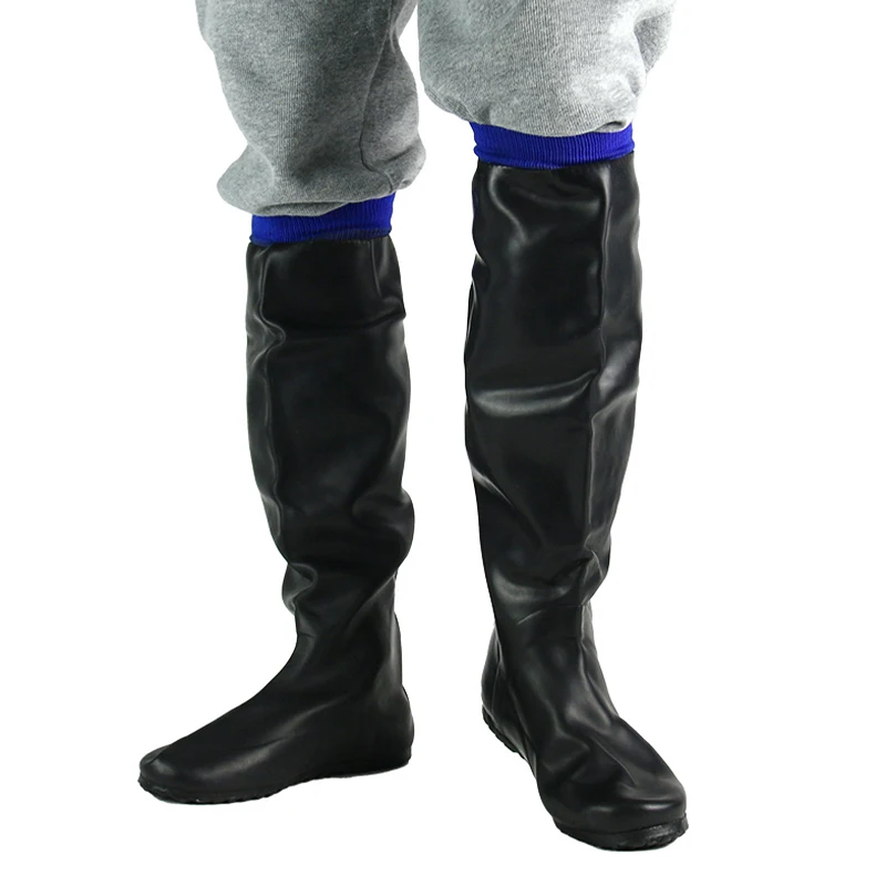 Anti slip Foldable Gumboots Knee High Waterproof Lightweight Rubber Rain  Boots Packable Outdoor Fishing Farm Boots for Men Women