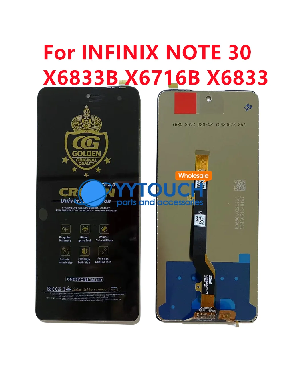 For Infinix Note 30I X6716 LCD Screen and Touch Digitizer Assemble Display