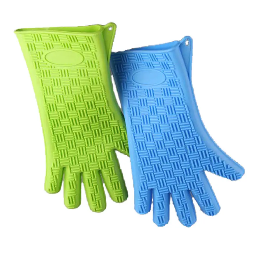 Silicone Smoker Oven Gloves, Extreme Heat Resistant BBQ Gloves Handle Hot Food Right on Your Grill Fryer details