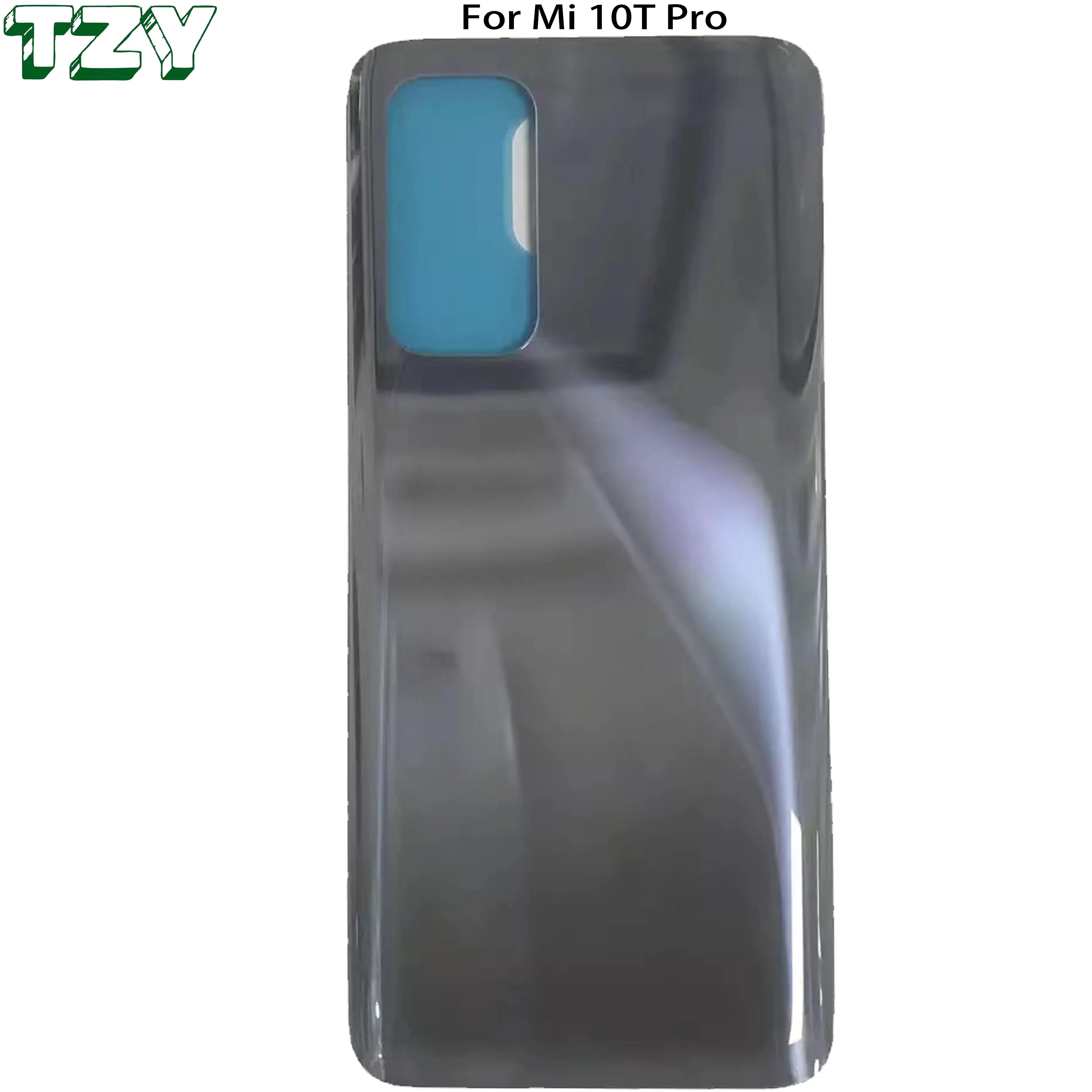 Задняя крышка батарейного отсека телефона для Xiaomi Mi 10T Pro Корпус задний корпус двери стеклянные запасные