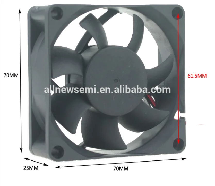 Durable/Large air volume /High speed/Mute/Long life/High quality AFD7025 7CM  7x7x2.5 DC Brushless Axial flow Fan