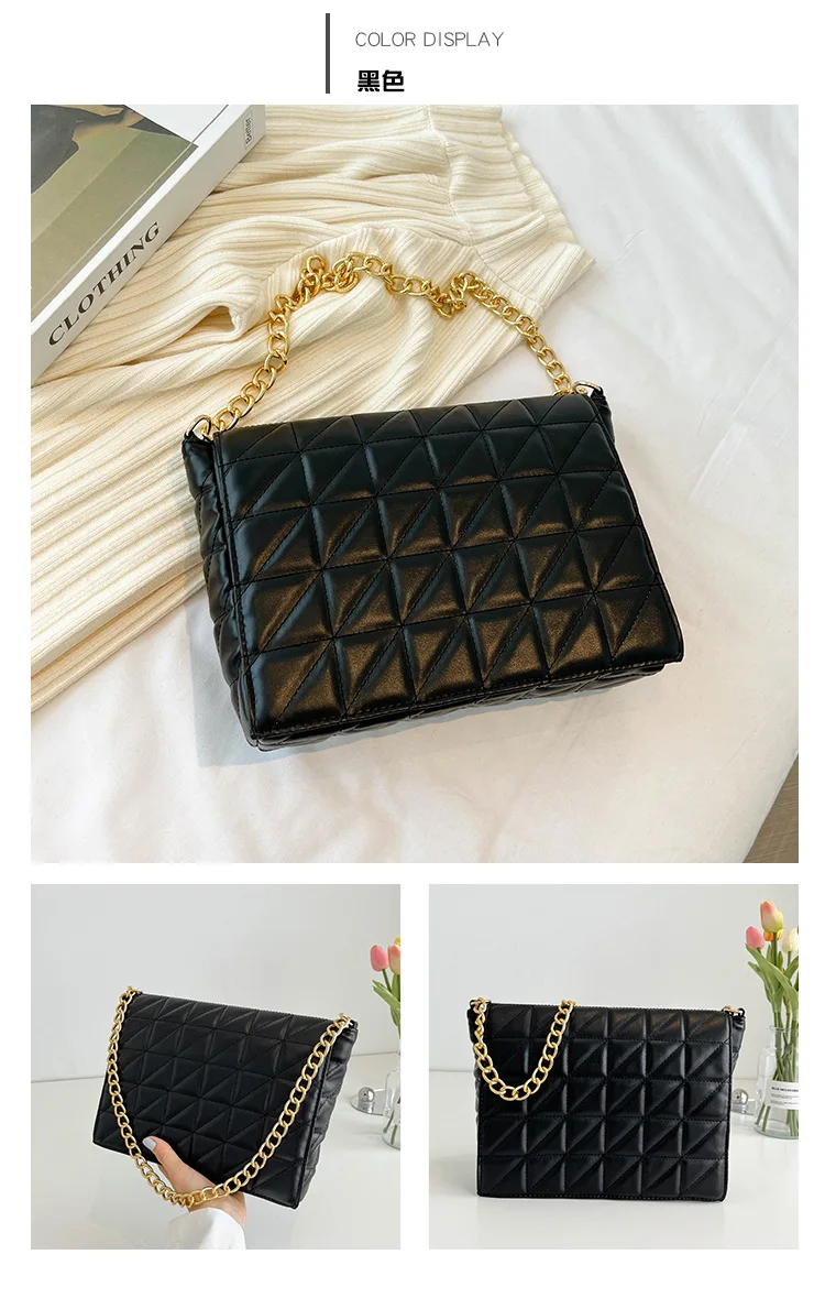 Maosanyue Handbag Simple Shoulder Bag Handbags Checkerboard Mini Fabric  Flap Crossbody Sling Bags for Women Luxury Brand Design Handbag (Color 