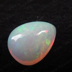 High Quality White Natural Opal Rough Gemstones Forever Star 9x7mm 1.3ct Best Choice for Pear Shape Buyers at Low Price