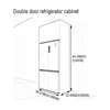 100*240*58 cm Armadio frigorifero a doppia porta 1900*1000 mm
