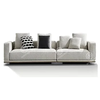 customize house lobby living room couch sofa set designs green velvet fabric luxury villa furniture modern sofa