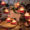 Sac à dos-Père Noël 2M 10 lumières