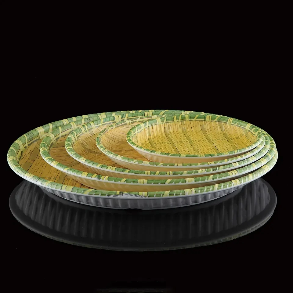 Bamboo Melamine Plate Custom Print Melamine Plates Melamine Plates For