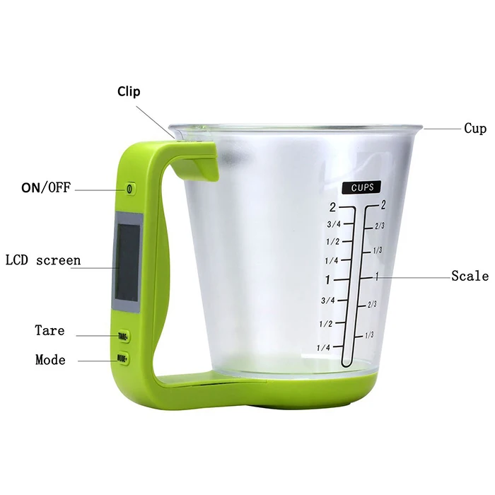 Kitchen Gadget: Digital Kitchen Food Scale and Measuring Cup