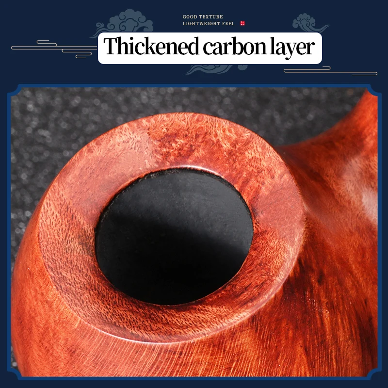 New Portable Smooth and Engraved Mini Pipes Smoking Briar Wood Waxing Smoking Pipe Wooden Briar Tobacco Pipe Wholesale