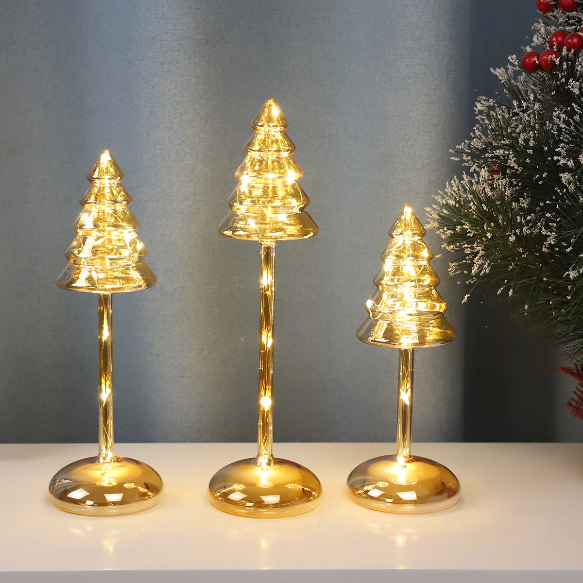 High-value creativity ingenious design led light decorations crystal amazing tree shaped with tall pole for christmas tree