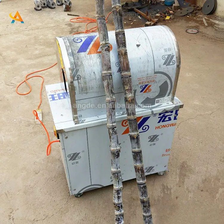 Automatic Sugar Cane Peeling Machine Fast Sugar Cane Peel Scraping Machine Good Output Sugarcane Peeler