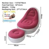 Sofa with stool-red