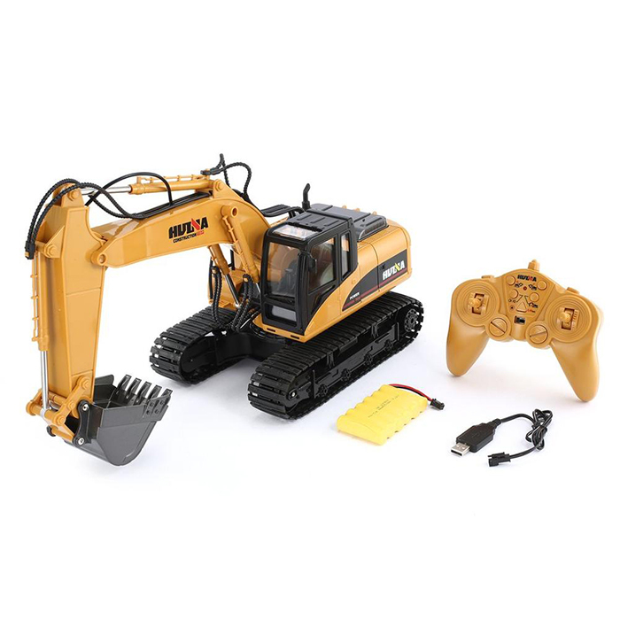 New Huina 1550 RC Excavator 1/14 Scale, 15CH Radio-Controlled