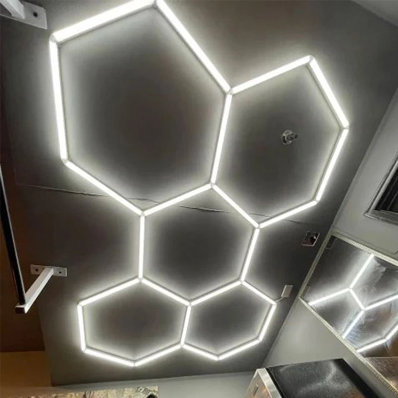 Hexagonal Led Light Hexagon Lights Ceiling 5 Grid Hexagon Led Light