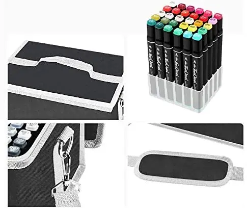 Alcohols Based Touch Markers 168 Colors Coloring Markers Set Double Tip Art Markers Pens Permanent Colors with Canvas Bag