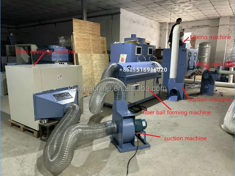 Fiber Cotton Opener Machine to Open Fiber Silicone Fiber Web Opening Machine