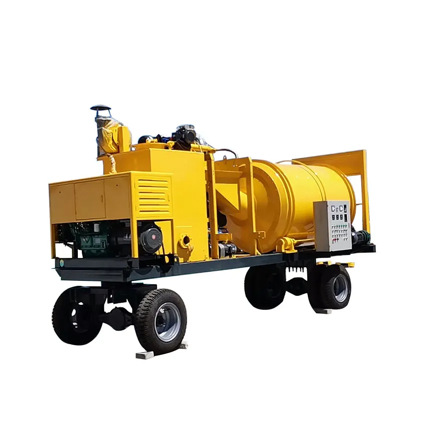 Asphalt Recycle Vehicle Road Repatching Bitumen Truck Mobile Asphalt Regeneration Equipment Road Repair Trailer Mixer