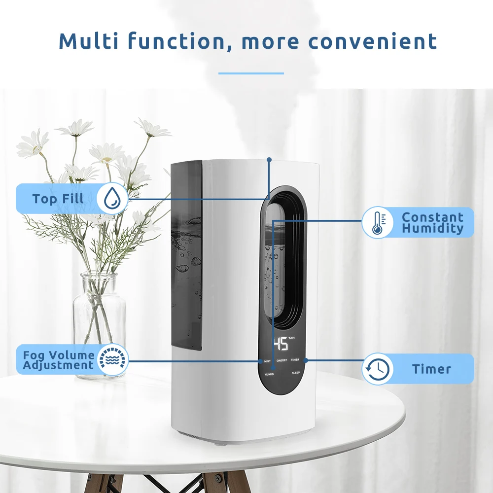 Smartdevil Humidifier Electric >5.0L Remote Control Smart Large Capacity Small Noise ...
