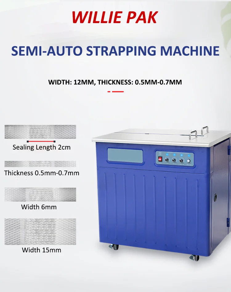 Wallpac Double Motors Blue Strapping Machine - Easy to Operate