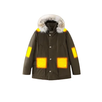 Essentials Winter Waterproof Man's Battery Heated Hoodie Jacket Windproof Heating Detachable Modest Jackets