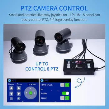 FEELWORLD L1 PLUS Video Mixer Multi-format Video Switcher, Touch Screen, PTZ Control, OEM Service, Factory Direct detail image