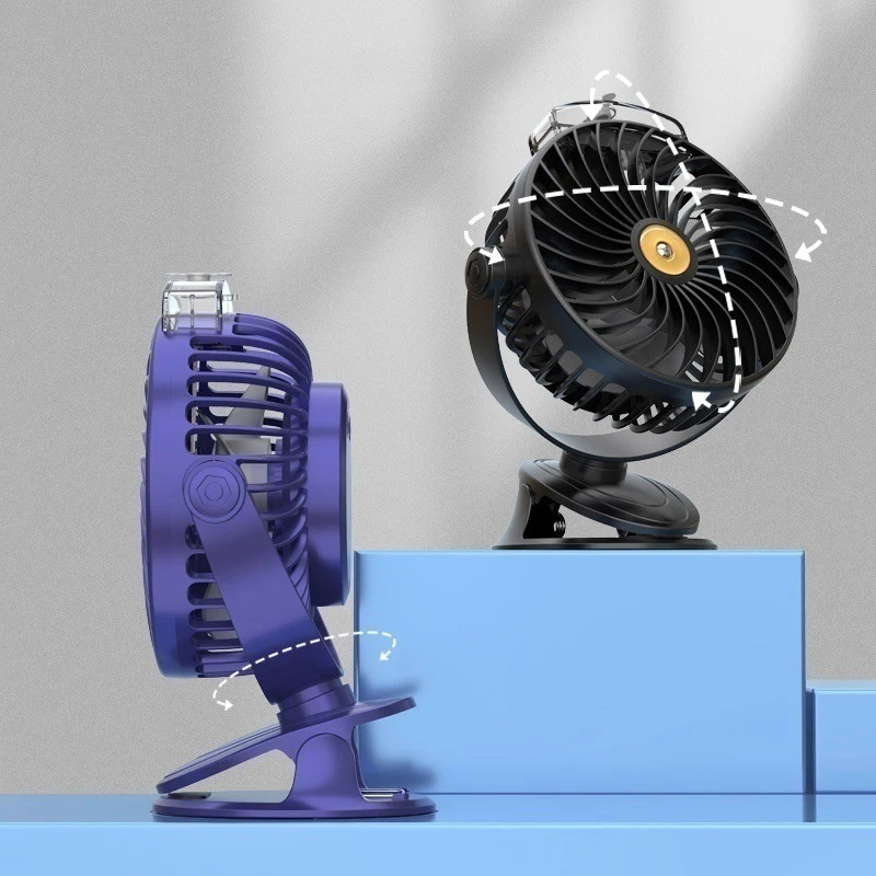 3 in 1 Mini USB Rechargeable Fast Cooling Electric Evaporative Air Conditioner Cooler Fan With Water Mist Spray Clip on for Home