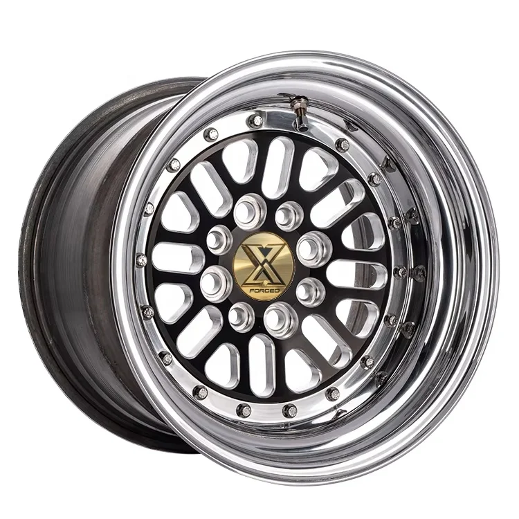 XJ CNC Custom Double Beadlock Off-Road 5x130 15x10 5 Holes Drag Race Drag Pack Trackhawk Aluminum Alloy Forged Wheels Rims