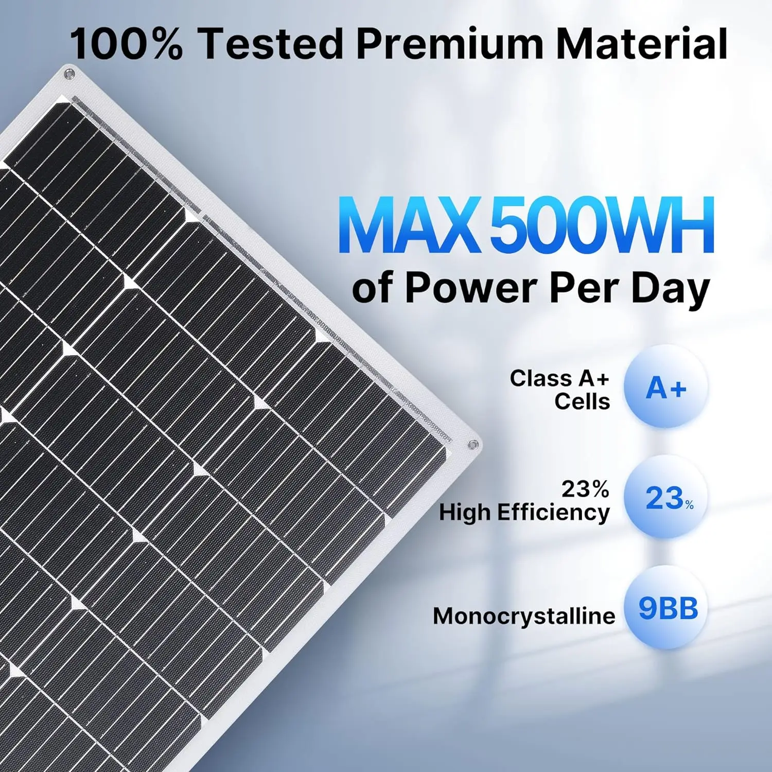 PV Mono Solar Power System 12V 24V 100 150 200 Watt 500 1000W 100W 150W 200W Foldable Thin Film Flexible Solar Panels