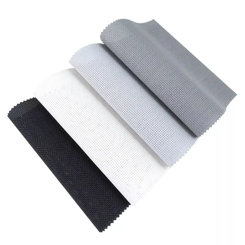 Factory Customized Smart Sunscreen PVC Roller Blind Window Shades Curtain Zip Screen