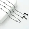 Nuevo collar de cuentas (negro plomizo con cierre de silicona).