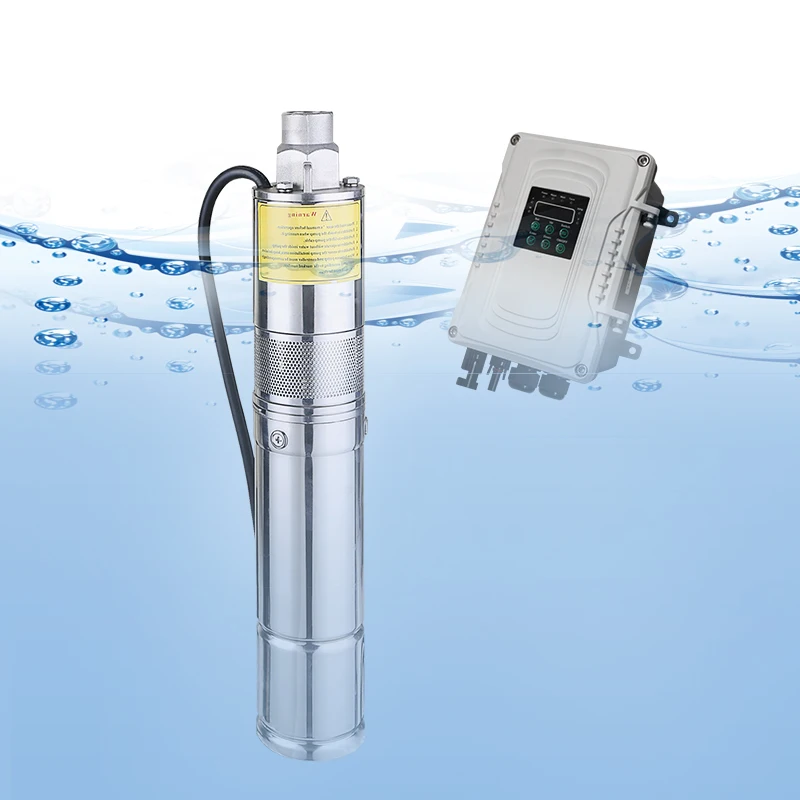 Pompe à Eau Solaire – Puits Profond 320W DC 24V – Débit 5m³/h – Submersible