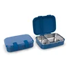 Blue with stainless steel inner tray