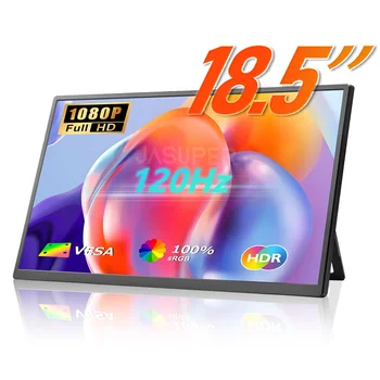 18.5 Inch Portable Monitor,120hz 1080p Fhd Ips Large Portable Monitor ...