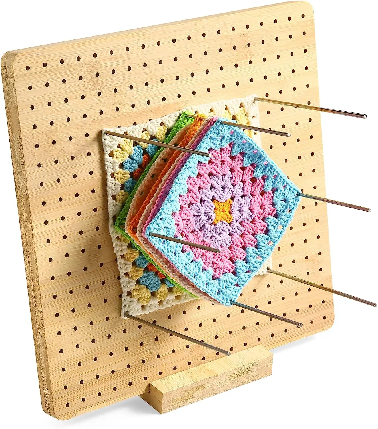 Tbest Planche De Blocage Au Crochet Planche De Blocage En Bois Pour