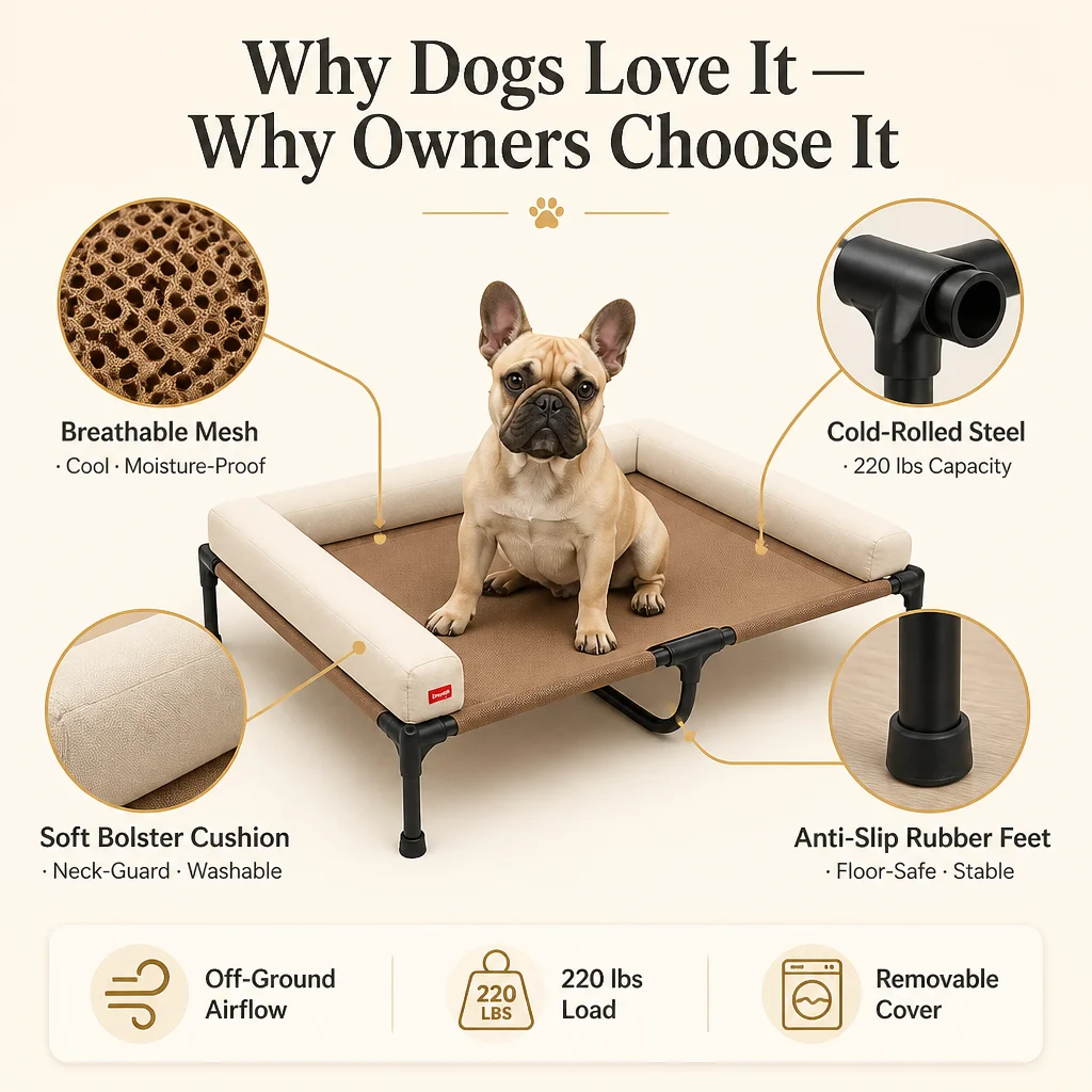 Elevated Pet Cot Bed Steel Frame — Product details 5