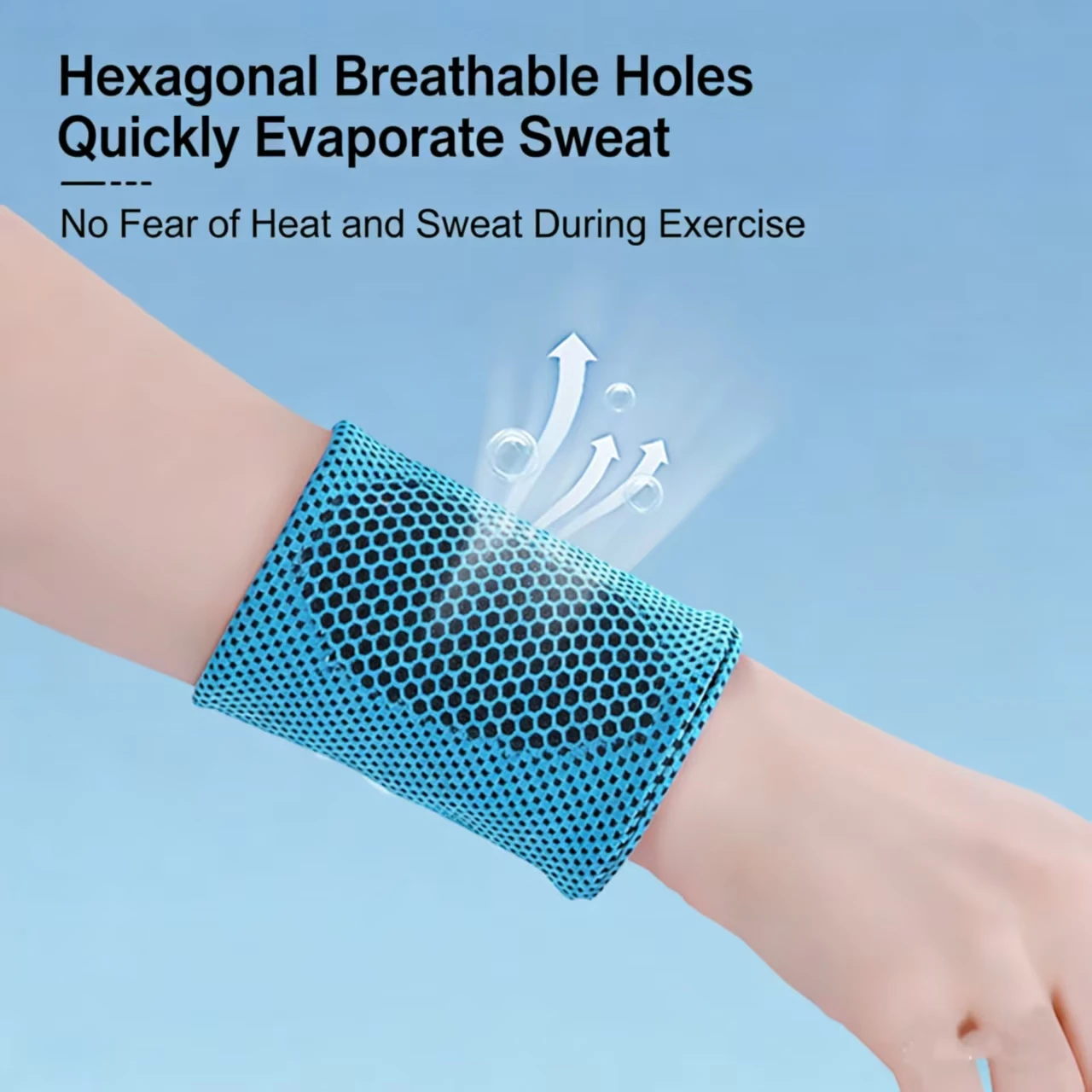 Customized Sweat-Absorbing Towel Wristband for Sports Running & Fitness Yoga Cold-Sensation Breathable Wrist Protection preview 5