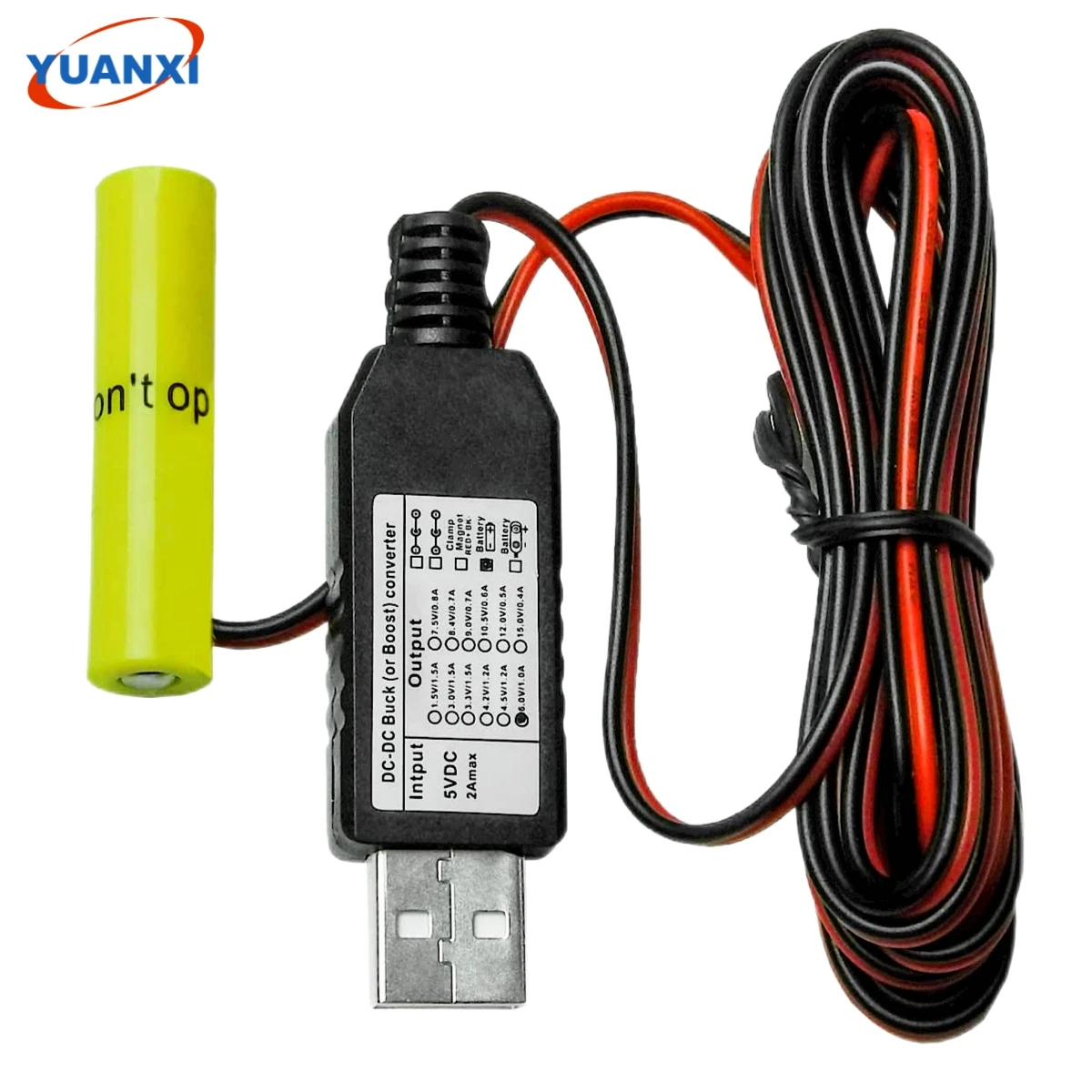 USB Power Converter – DC Buck Boost Battery Eliminator – Replaces 1 AA Battery (1.5V)