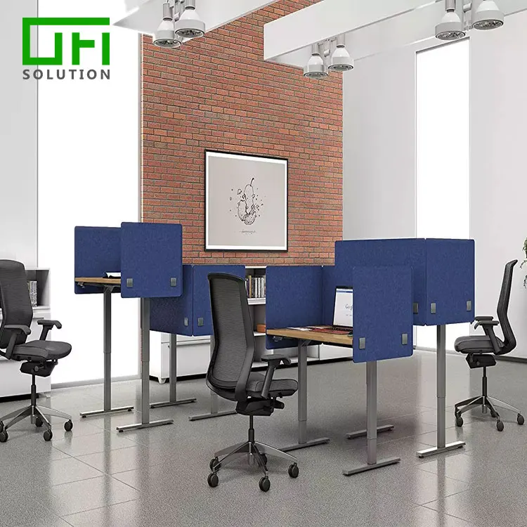 Звуковое управление, полиэфирное волокно, ПЭТ, акустический конфиденциальный экран, шумоподавление, акустическое Боковое крепление, настольные разделители