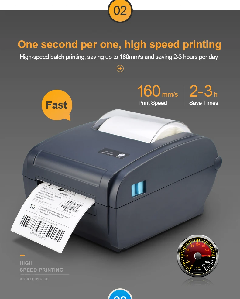 Label Thermal Printer For Express Carton Mark Label And Full Print Of