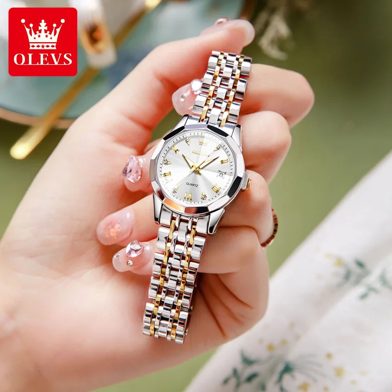 Olevs 9931 Ladies Quartz Date Wrist Watch - Classic Style