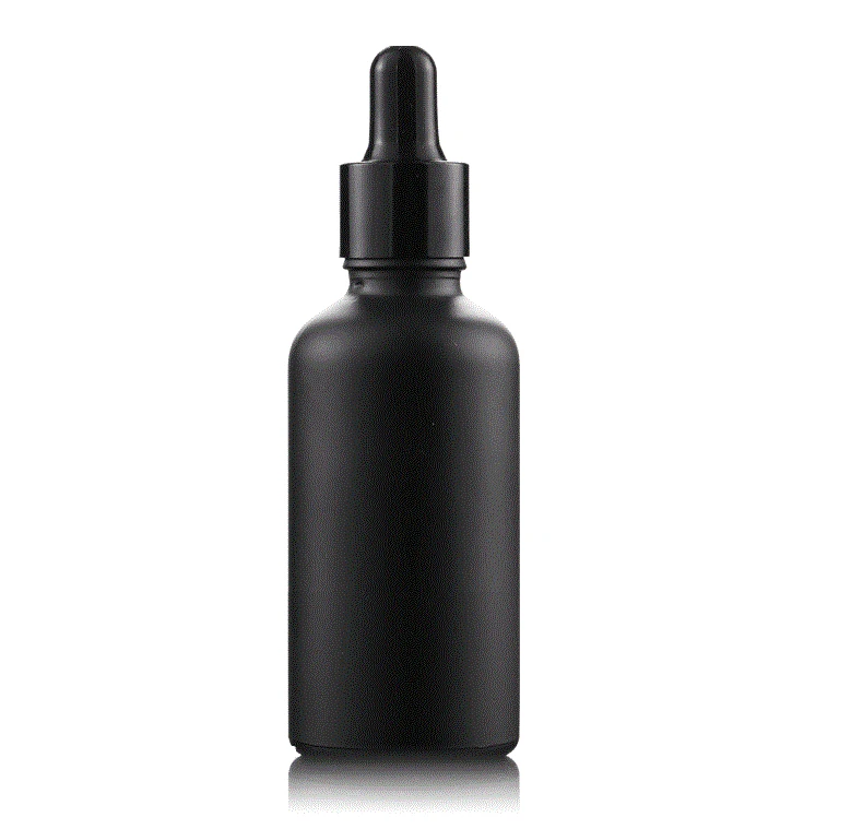 hot sale 5ml 10ml 15ml 20ml 30ml 50ml 100ml black glass spray bottles frosted black bottle
