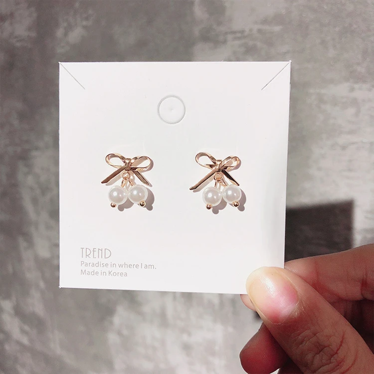 Custom Wholesale India Newest Two Pieces Sword Key Lock Bow Sailor Silver Gold Plated Earrings for Women and Girls