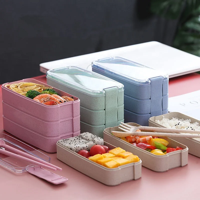 Buy Wholesale China  Wheat Straw Bento Box Lunch Box