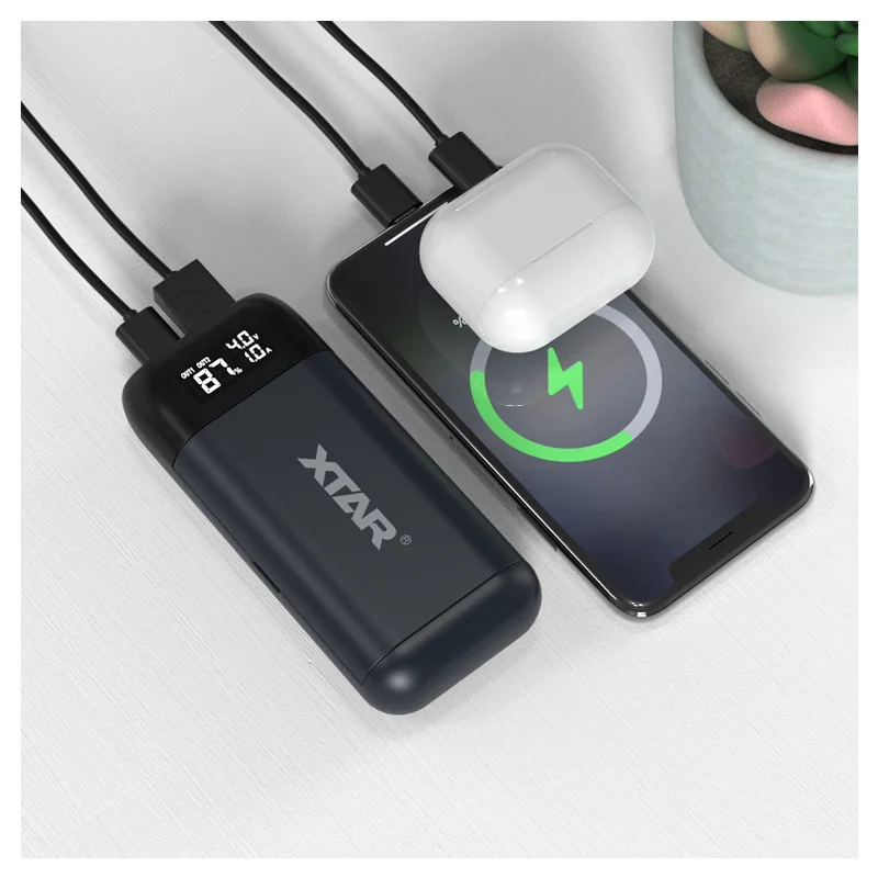 XTAR PB2SL Fast Charging Type C Battery case Diy Capacity 21700 18650 Power Bank Without Battery