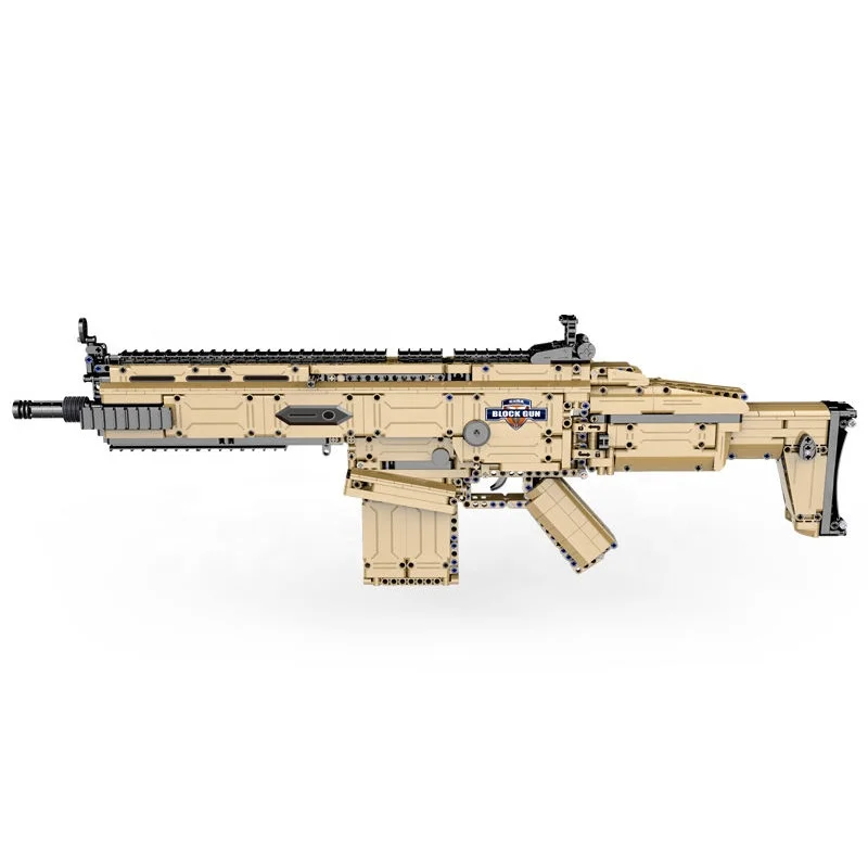 CaDA C81021W SWAT Military WW2 Weapon Assault Rifle Models 1406Pcs Building Blocks Technical Compatible Gun Bricks Toys
