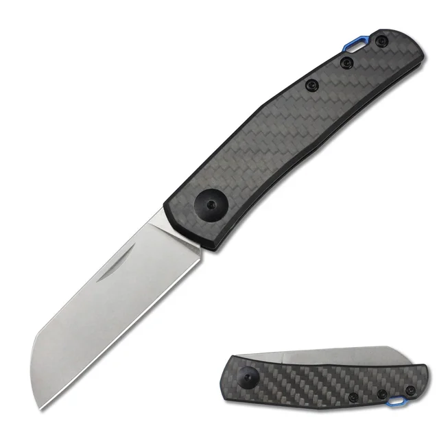 Carbon fiberpocket Outdoor hunting tactical stainless steel folding knife