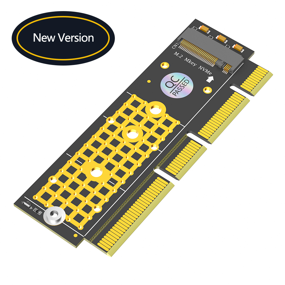 M.2 NGFF NVMe SSD TO PCIE 3.0 X16/X8/X4 adapter for 1U/2U server and low profile PC other computer accessories