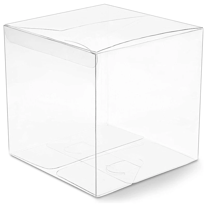 Plastic Box Oem Customized Small Gift Box Transparent 5x5 6x6 4x4 3x3 Plastic Pvc Pet Packaging Box